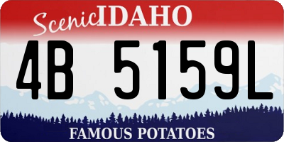 ID license plate 4B5159L