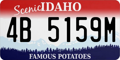 ID license plate 4B5159M
