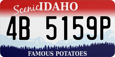 ID license plate 4B5159P