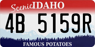 ID license plate 4B5159R
