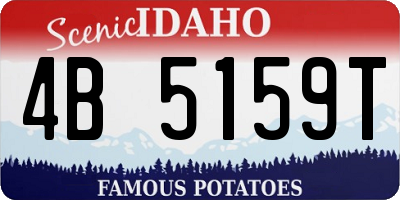 ID license plate 4B5159T