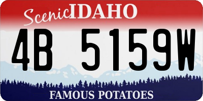 ID license plate 4B5159W