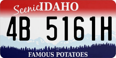 ID license plate 4B5161H
