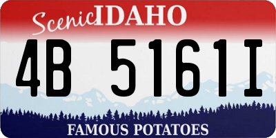 ID license plate 4B5161I