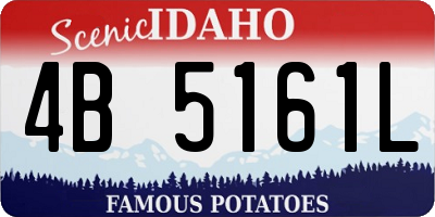 ID license plate 4B5161L