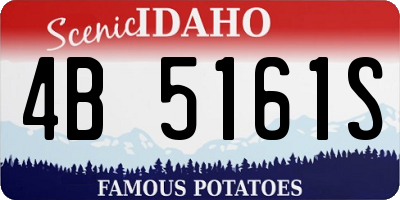 ID license plate 4B5161S