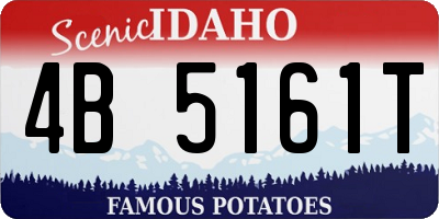 ID license plate 4B5161T
