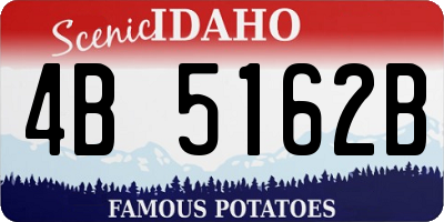 ID license plate 4B5162B