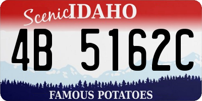 ID license plate 4B5162C