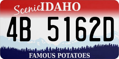 ID license plate 4B5162D