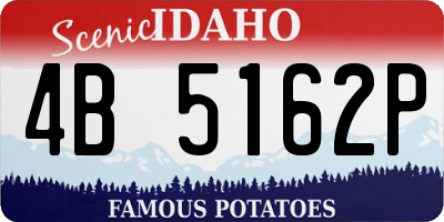 ID license plate 4B5162P