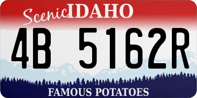 ID license plate 4B5162R