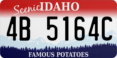 ID license plate 4B5164C