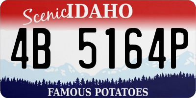ID license plate 4B5164P