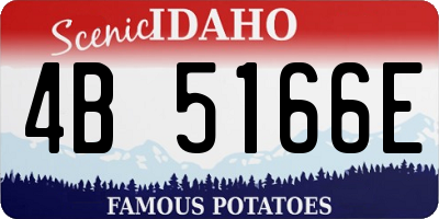 ID license plate 4B5166E