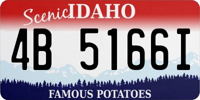 ID license plate 4B5166I