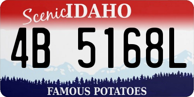 ID license plate 4B5168L