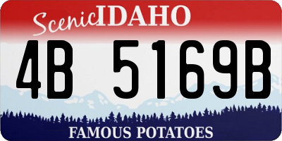 ID license plate 4B5169B