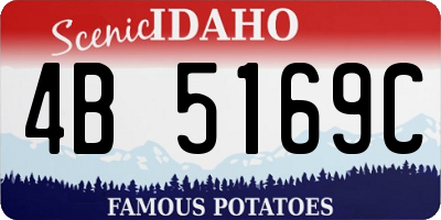 ID license plate 4B5169C
