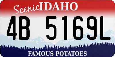 ID license plate 4B5169L
