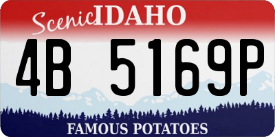 ID license plate 4B5169P