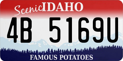 ID license plate 4B5169U