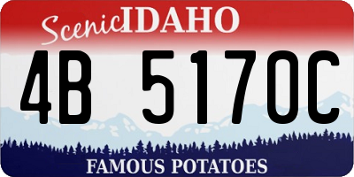 ID license plate 4B5170C