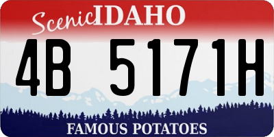 ID license plate 4B5171H