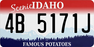 ID license plate 4B5171J