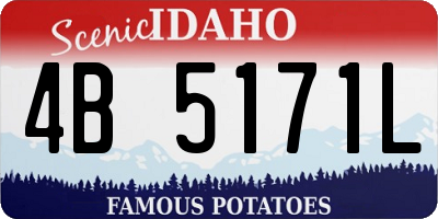 ID license plate 4B5171L