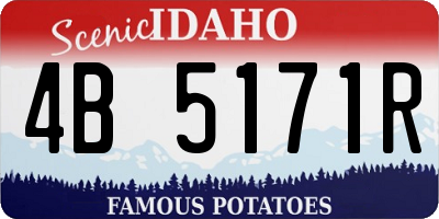 ID license plate 4B5171R