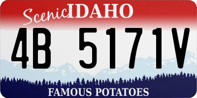 ID license plate 4B5171V