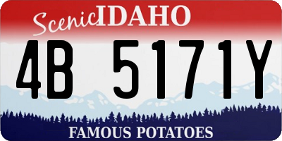 ID license plate 4B5171Y