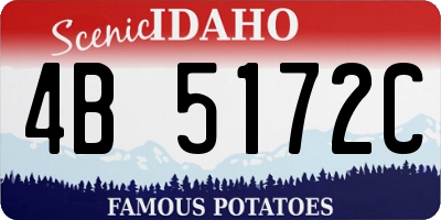 ID license plate 4B5172C