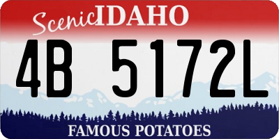 ID license plate 4B5172L