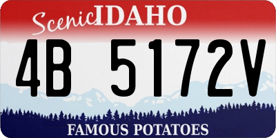 ID license plate 4B5172V