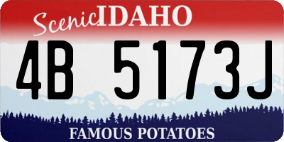 ID license plate 4B5173J