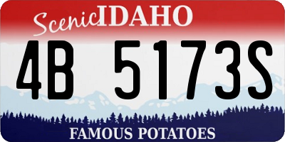 ID license plate 4B5173S