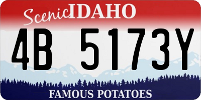 ID license plate 4B5173Y