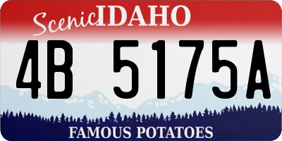 ID license plate 4B5175A
