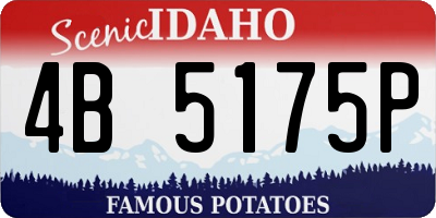 ID license plate 4B5175P