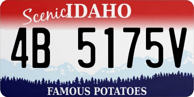 ID license plate 4B5175V