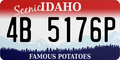 ID license plate 4B5176P