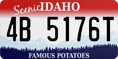 ID license plate 4B5176T