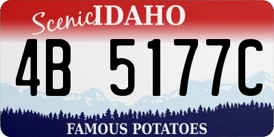 ID license plate 4B5177C