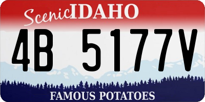 ID license plate 4B5177V