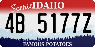 ID license plate 4B5177Z