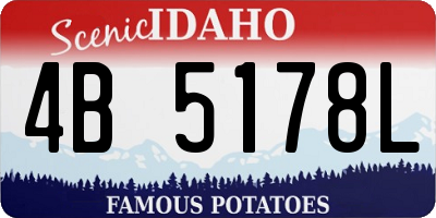 ID license plate 4B5178L