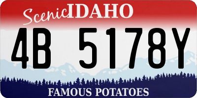 ID license plate 4B5178Y