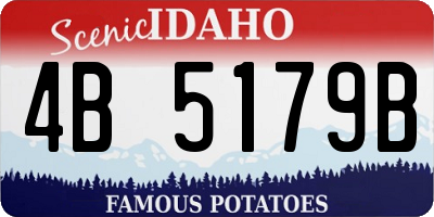 ID license plate 4B5179B